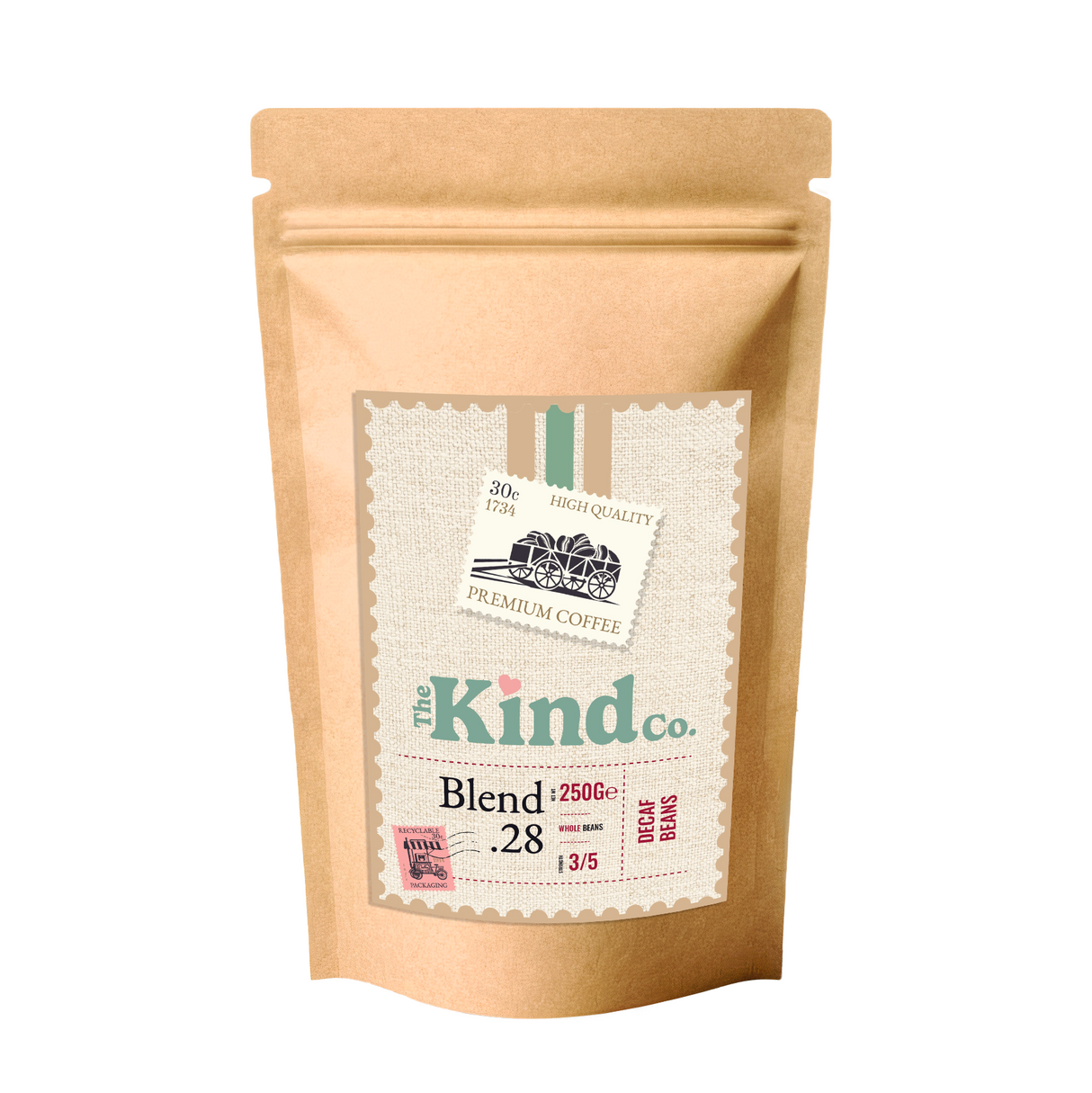 Kind Coffee Blend No.28 Decaf Beans (250g)