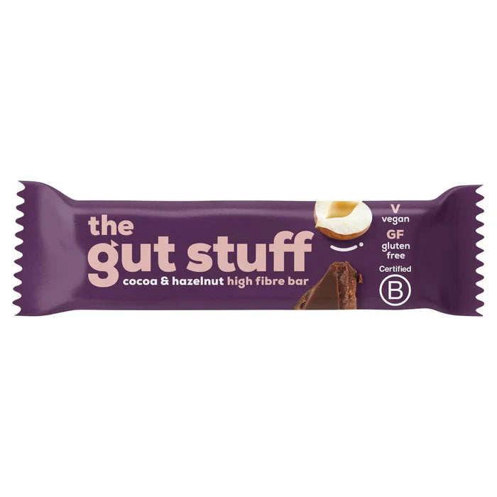 THE GUT STUFF GOOD FIBRATIONS COCOA & HAZELNUT BAR (35g) x 12