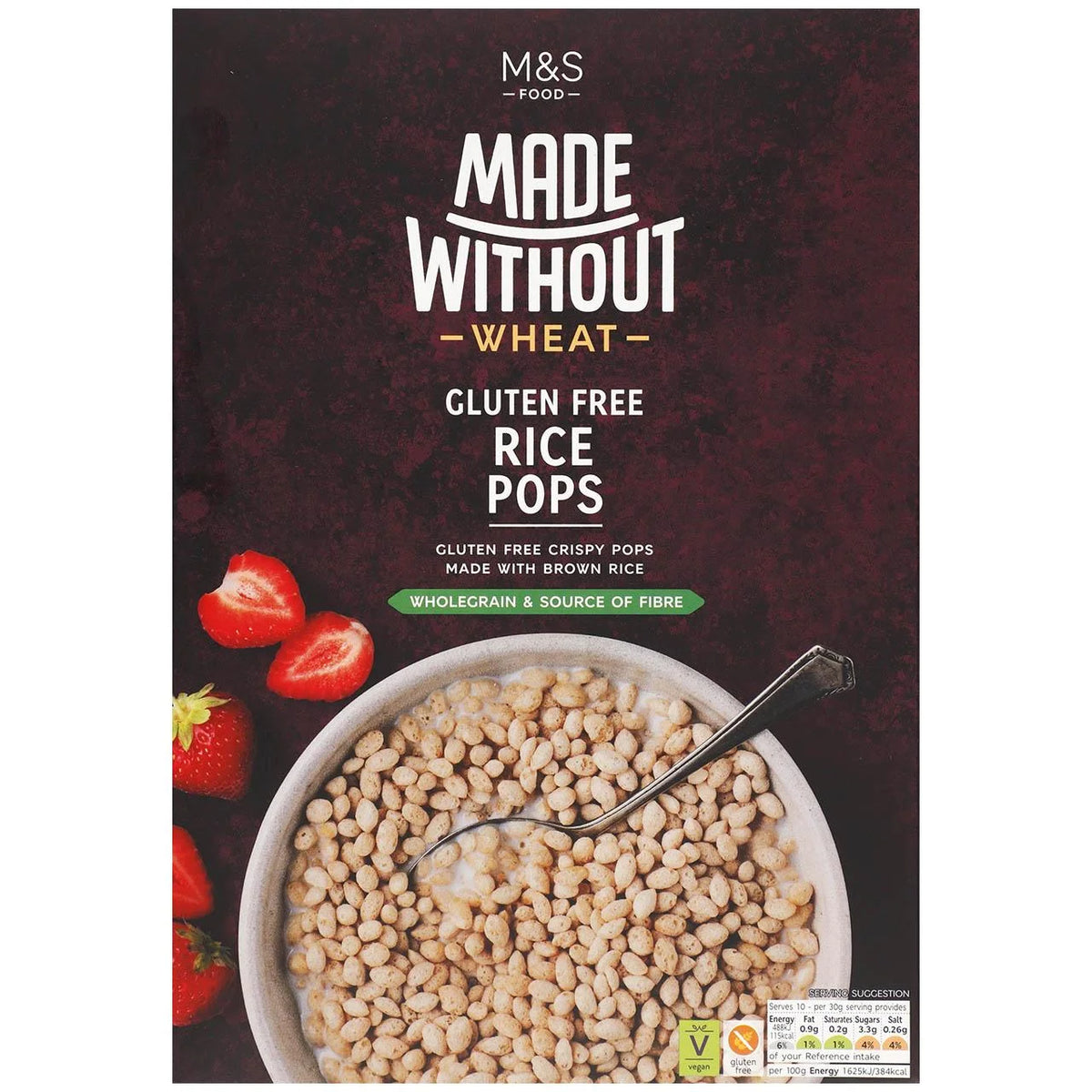 M&S MADE WITHOUT WHEAT RICE POPS 300G