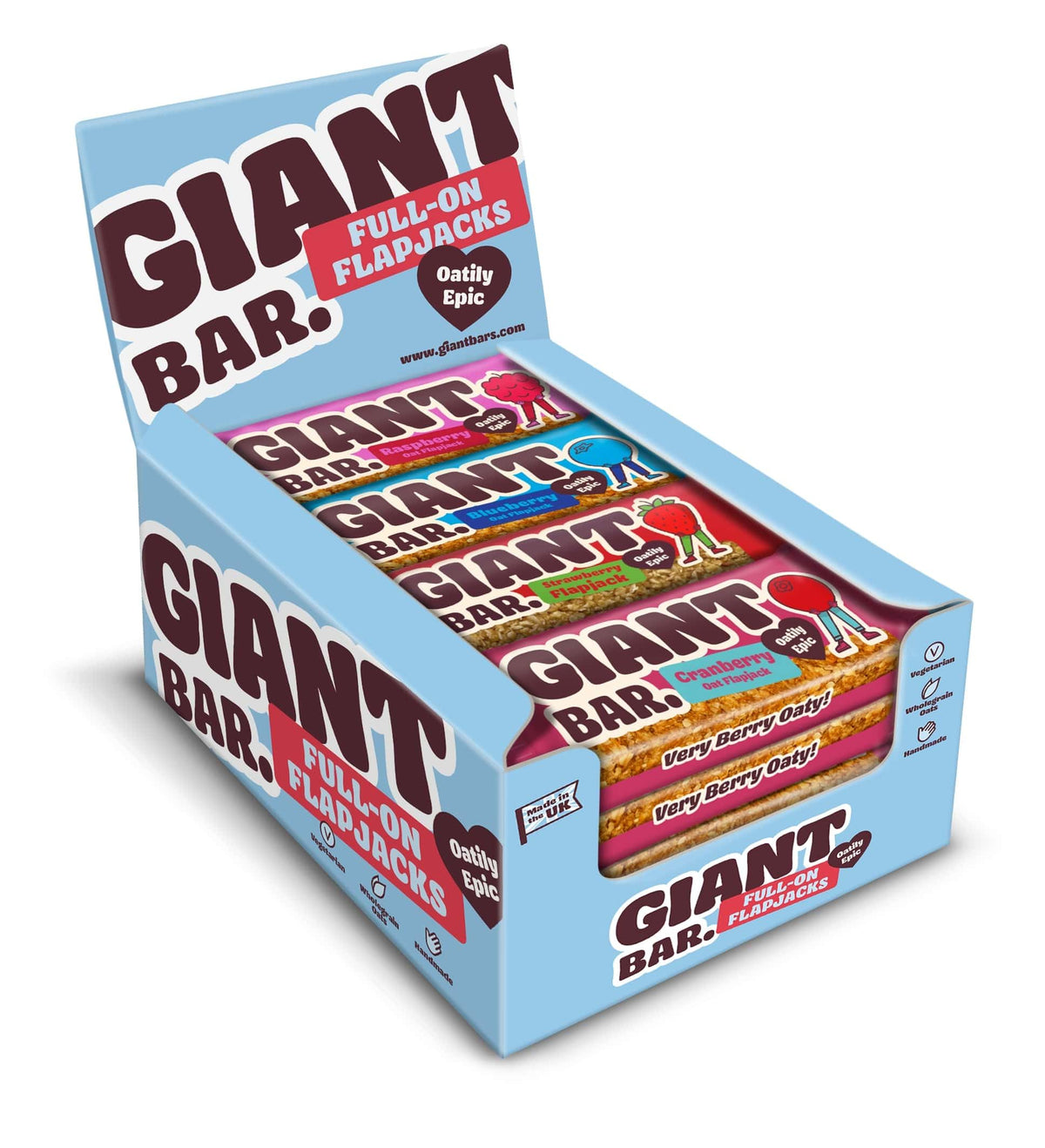 MA BAKER MIXED FRUIT BERRY OAT BARS (90g) x 20