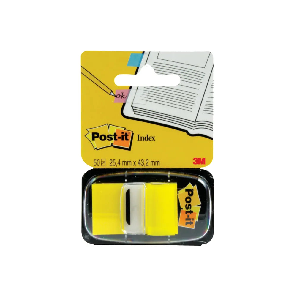 POST-IT INDEX TABS 25MM YELLOW (600 PACK) 680-5