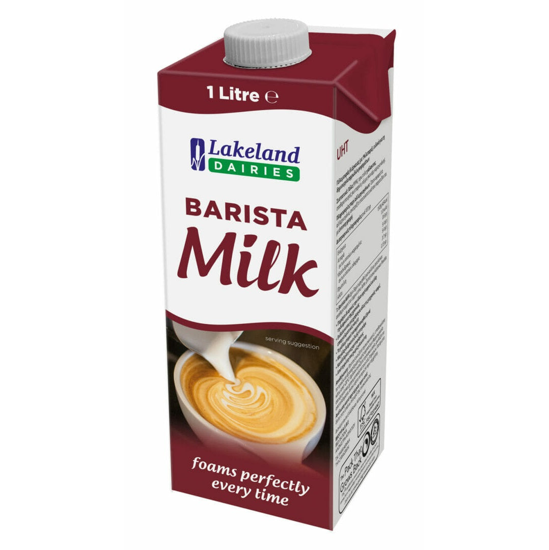 Lakeland Barista Skimmed Milk (1 litre) x 12 – Greenworks Coffee