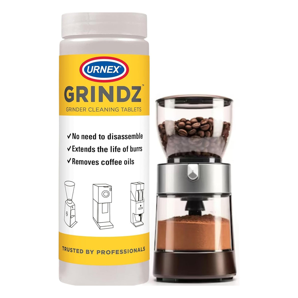 Urnex Grindz Grinder Cleaning Tablets (430g)