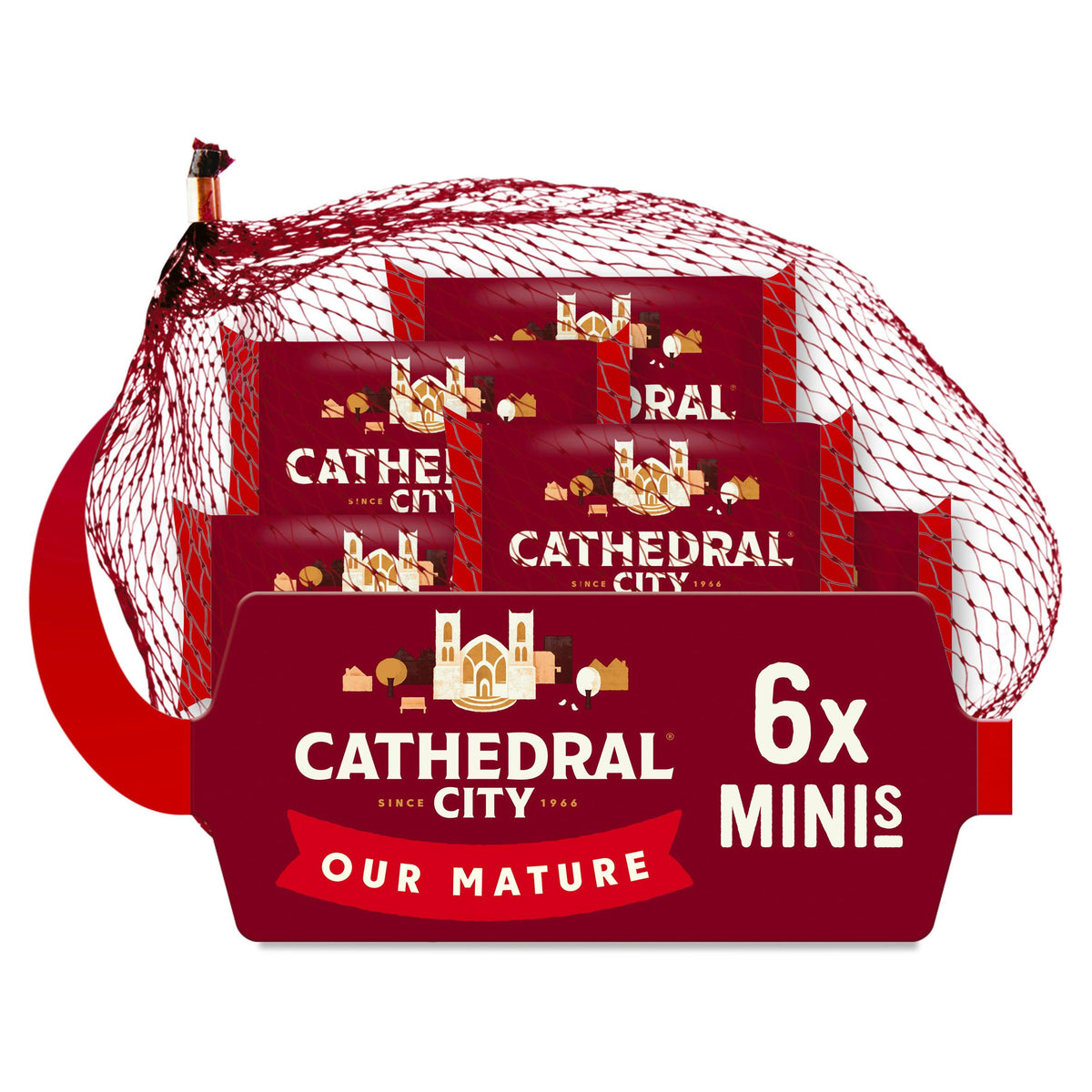 CATHEDRAL CITY MINIS MATURE CHEDDAR CHEESE 6X20G