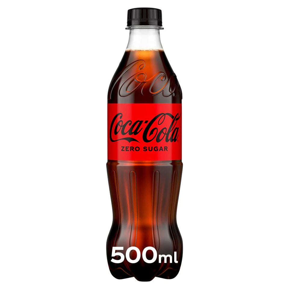Coca-Cola Zero Plastic Bottles (500ml) x 12