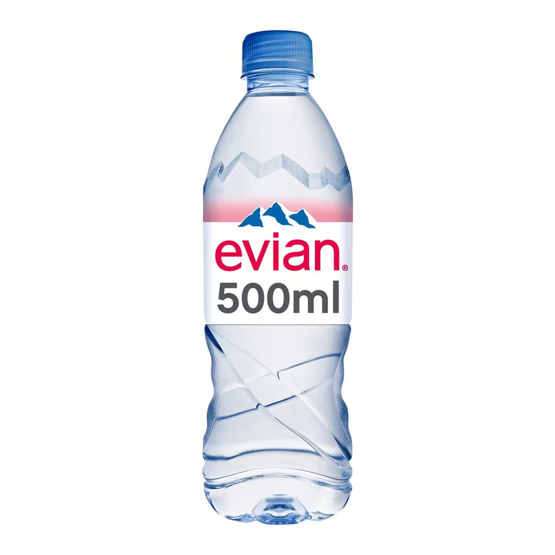 Evian Spring Water Plastic Bottles (500ml) x 24
