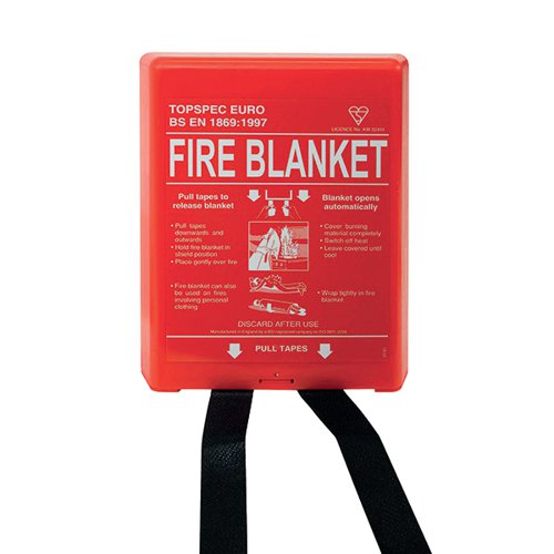 FIREKING FIRE BLANKET FIBREGLASS 1000X1000MM FB110