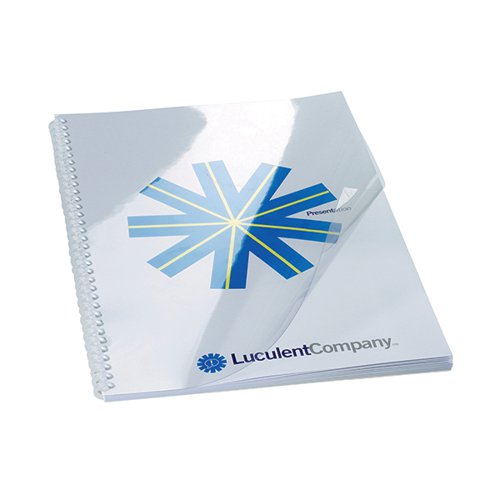 GBC HICLEAR A4 BINDING COVER 150 MICRON CLEAR (PACK OF 50) 41600E