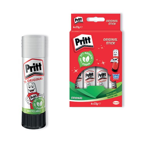 PRITT STICK GLUE STICK 22G (6 PACK) 10456071