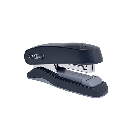 RAPESCO FLAT CLINCH HALF STRIP STAPLER CAPACITY 30 SHEETS BLACK 1064