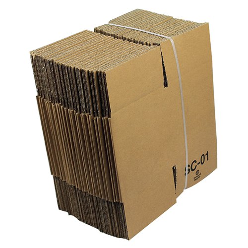SINGLE WALL CORRUGATED DISPATCH CARTONS 127X127X127MM BROWN (PACK OF 25) SC-01