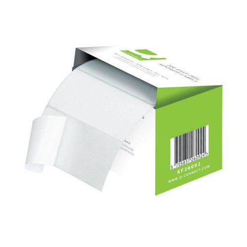 Q-CONNECT ADDRESS LABEL ROLL REPOSITIONABLE SELF ADHESIVE 89MMX36MM WHITE (PACK OF 200) KF26092