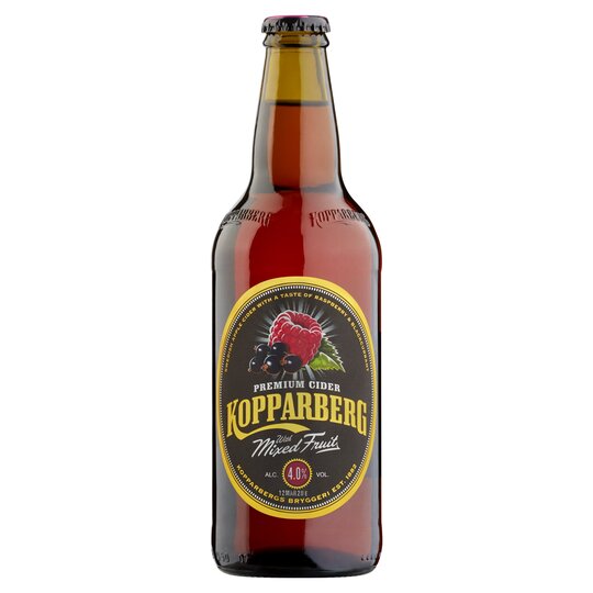 KOPPARBERG MIXED FRUIT CIDER GLASS BOTTLE (500ml) x 15