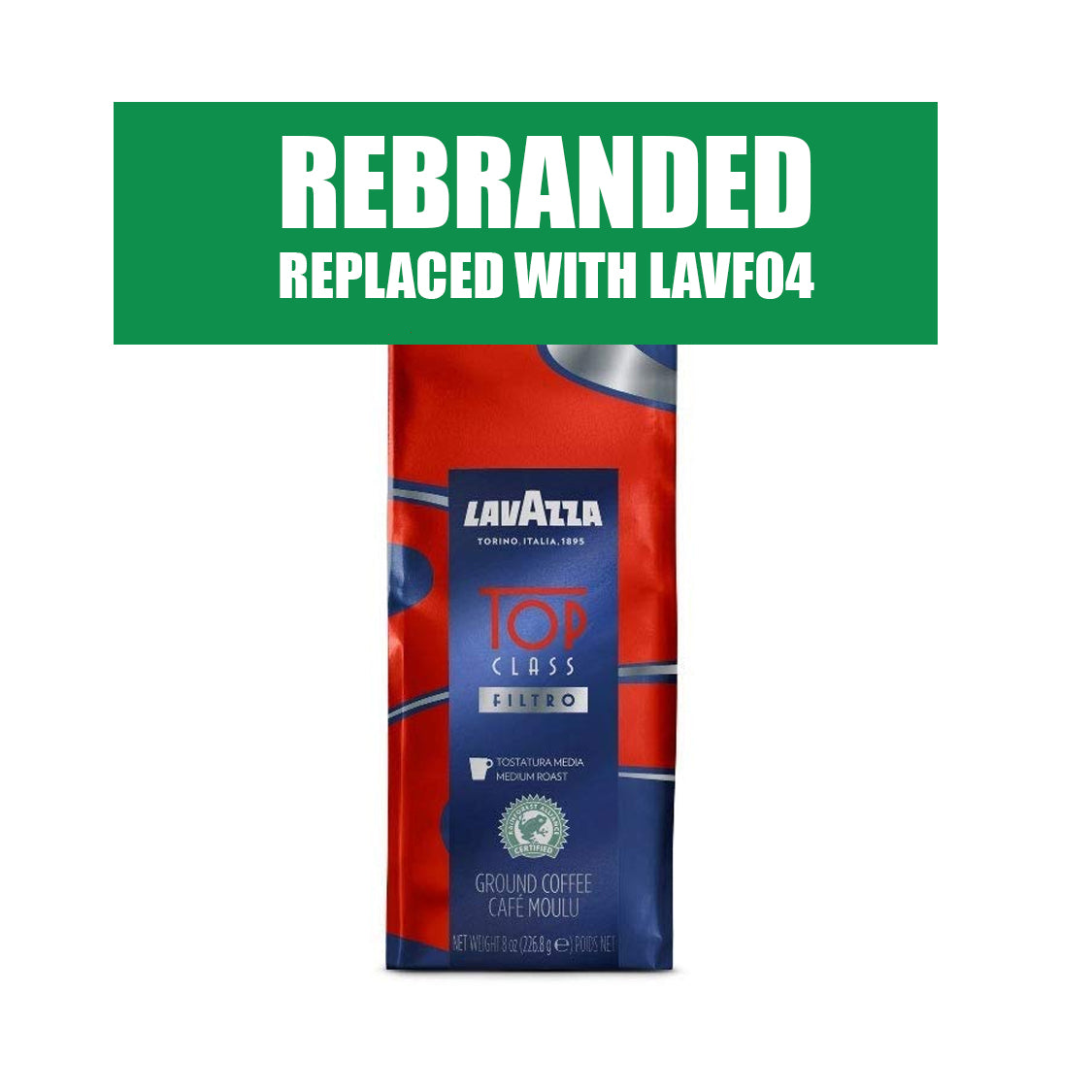 REBRANDED, REPLACED WITH SKU: LAVF04 - Lavazza Top Class Filter Coffee (226.8g) x 6