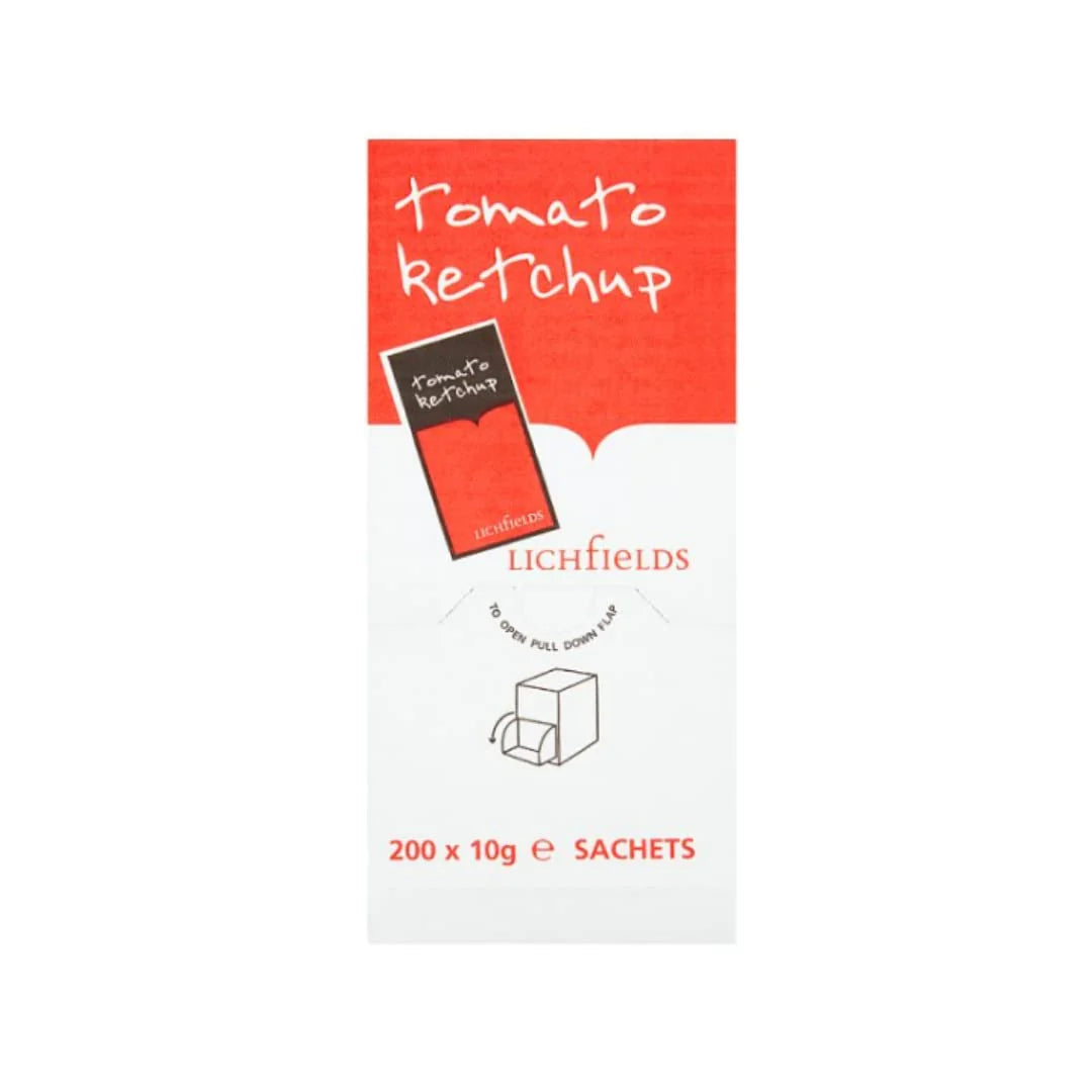 LICHFIELDS TOMATO KETCHUP SACHETS (10g) x 200