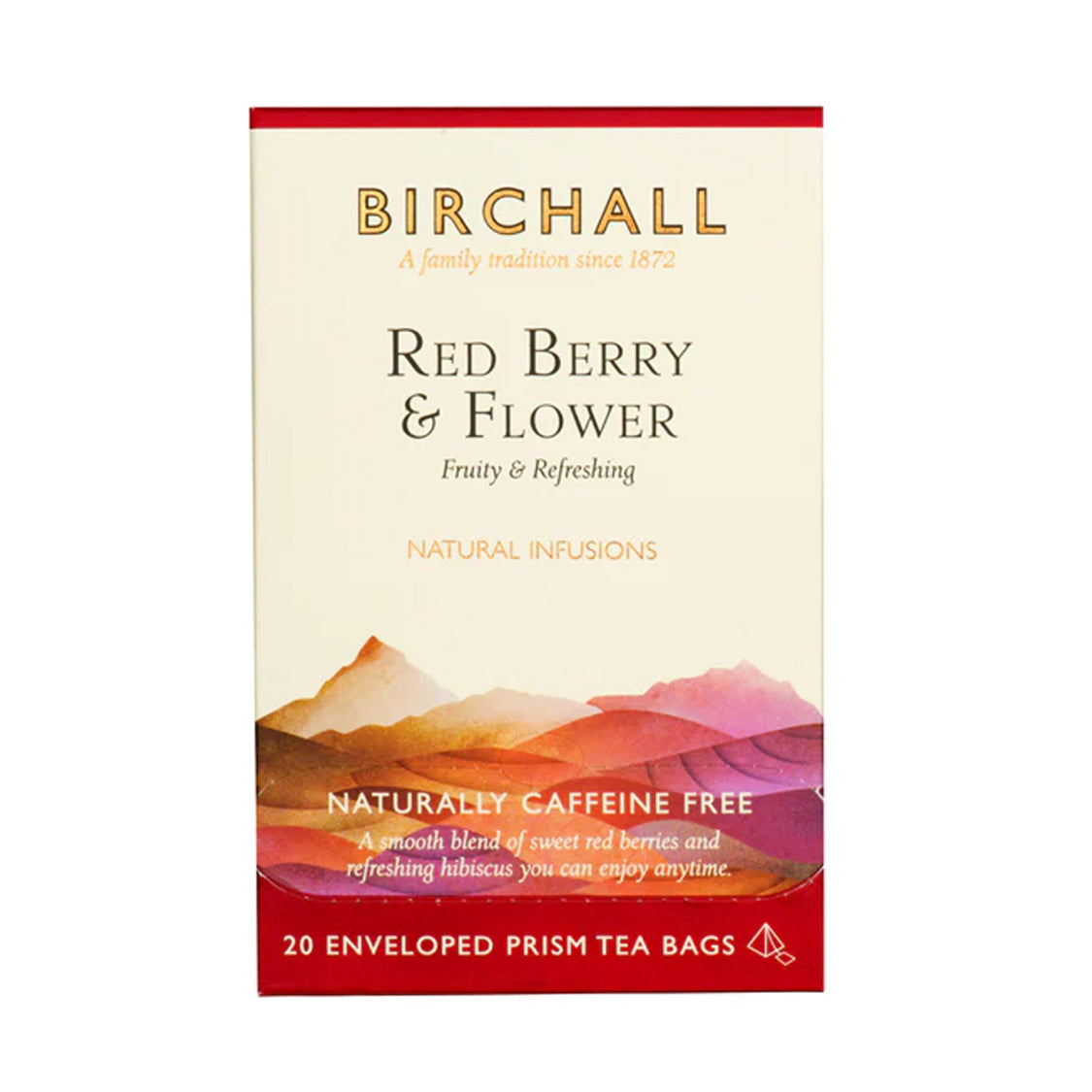Birchall Tea Red Berry & Flower Enveloped Prism Tea Bags x 20