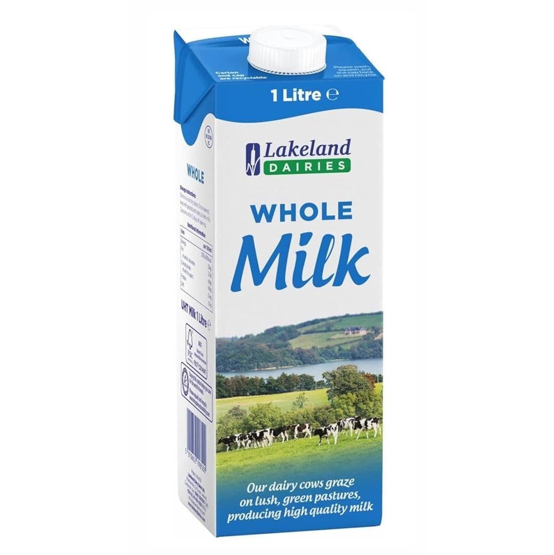 Lakeland Dairies Whole Milk (1 litre) x 12